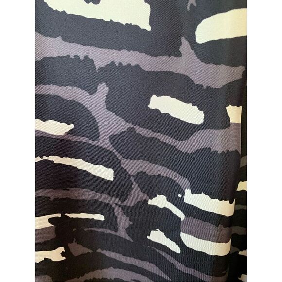 Temperly London Circa 2006 Runway Silk Cocktail Dress Black Multi Size 10 - Picture 11 of 12